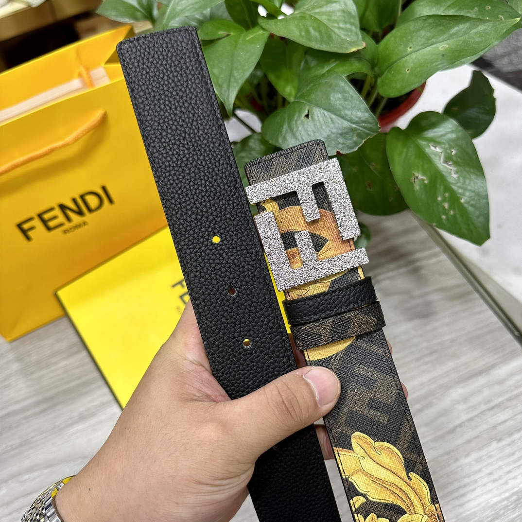 FENDI芬迪专柜同款宽4.0CM双