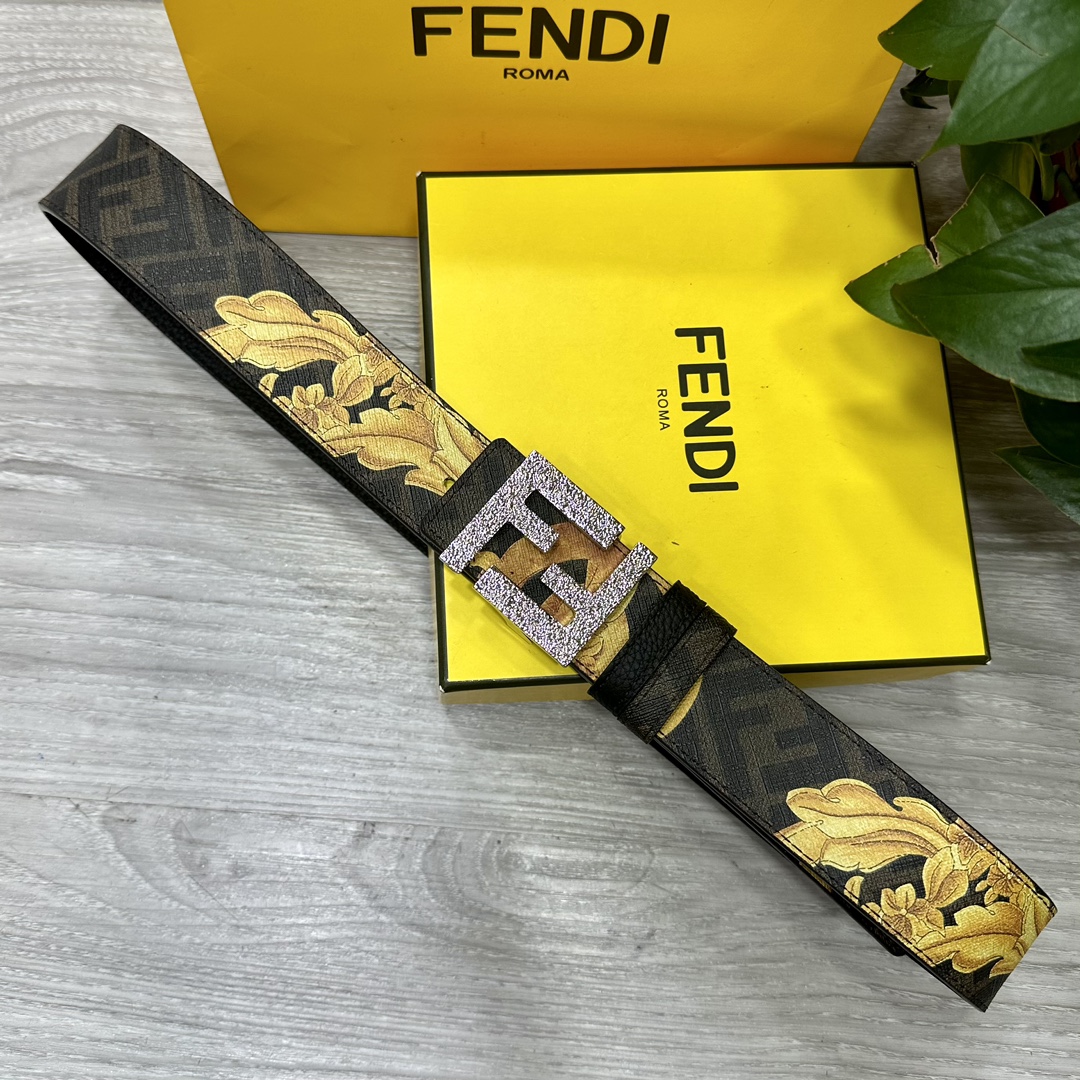 FENDI芬迪专柜同款宽4.0CM双