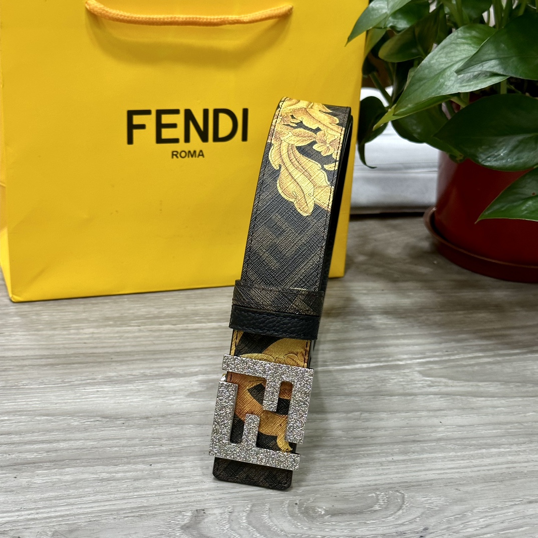 FENDI芬迪专柜同款宽4.0CM双