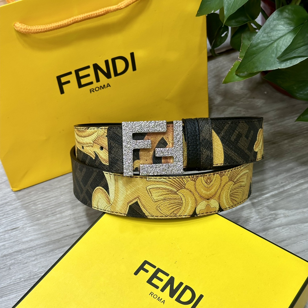 FENDI芬迪专柜同款宽4.0CM双