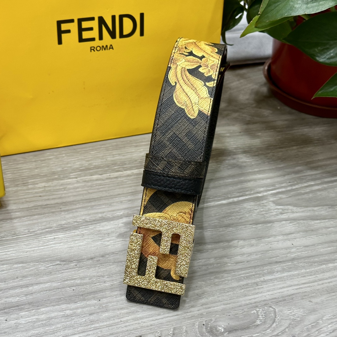 FENDI芬迪专柜同款宽4.0CM双