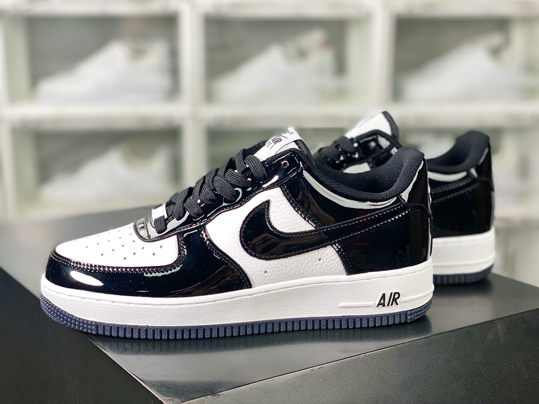 240 Air Force 1’07 Low”Black/White/Pande”空军一号板鞋“漆皮黑白熊猫”HP3656-588