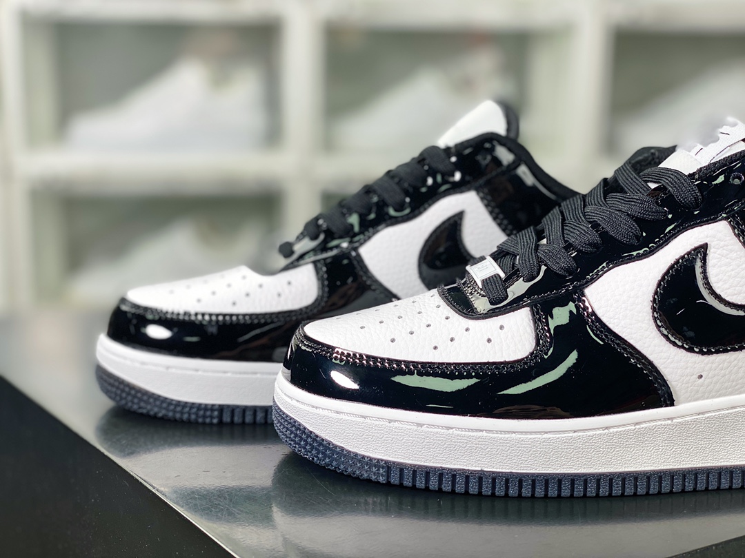 240 Air Force 1’07 Low”Black/White/Pande”空军一号板鞋“漆皮黑白熊猫”HP3656-588