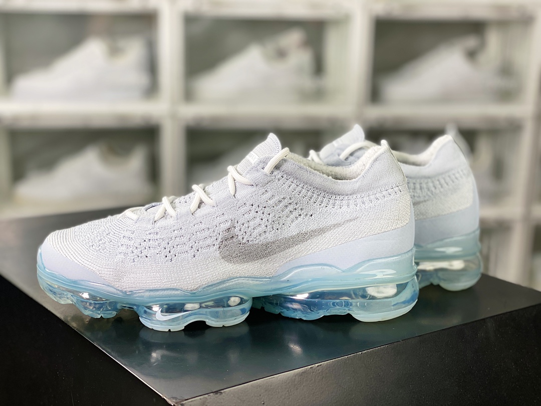 Air VaporMax 2023 Flyknit FK”Pure Platinum”2023款慢跑鞋“白银冰蓝底”DV1678-002