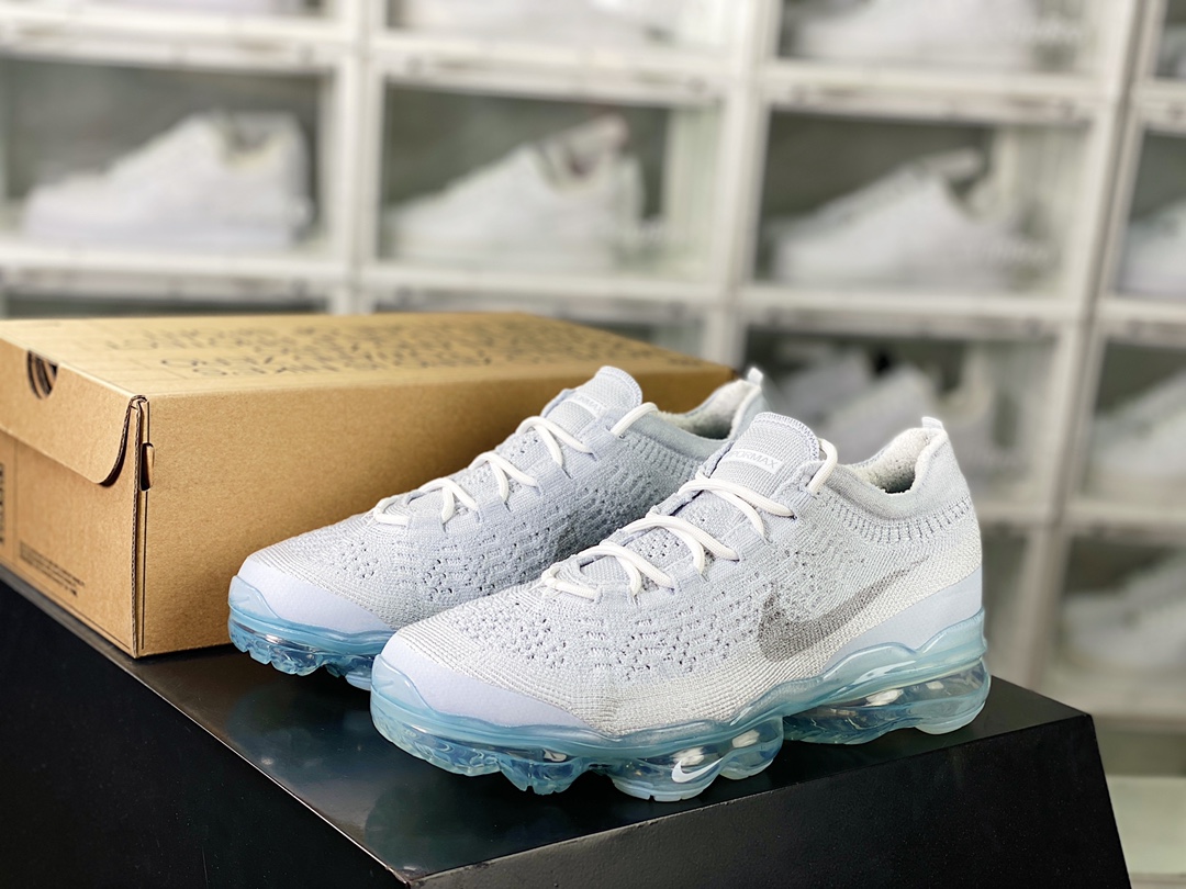 Air VaporMax 2023 Flyknit FK”Pure Platinum”2023款慢跑鞋“白银冰蓝底”DV1678-002