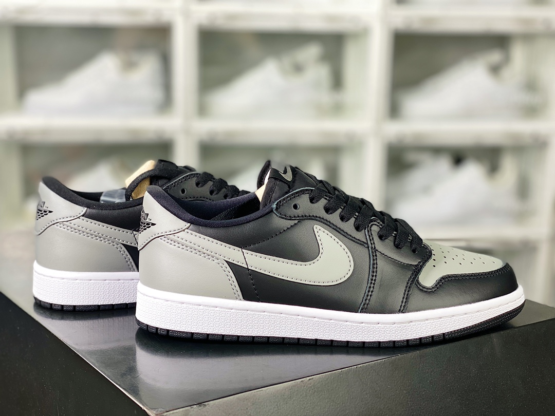 Air Jordan 1 Retro Low OG ”Black Toe” AJ1 Jordan first generation basketball shoes ”OG Shadow Gray” 705329-003