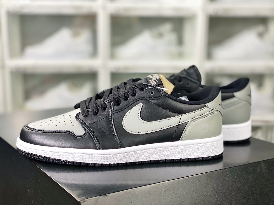 Air Jordan 1 Retro Low OG ”Black Toe” AJ1 Jordan first generation basketball shoes ”OG Shadow Gray” 705329-003