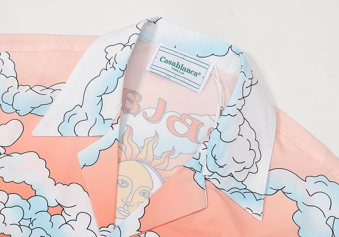 P58  Casablanca 卡萨布兰卡
印花短袖衬衫 M L XL 2XL 3XL