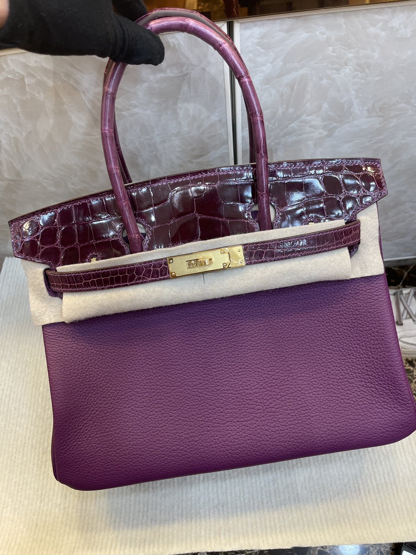 Hermes Birkin Bags Handbags Anemone Purple