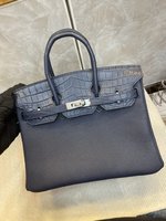 Top Quality Designer Replica
 Hermes Birkin Bags Handbags Blue