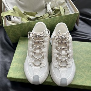 Gucci Cheap Shoes Sneakers High Quality Designer Replica White Unisex Women Men Cowhide Rubber Sweatpants