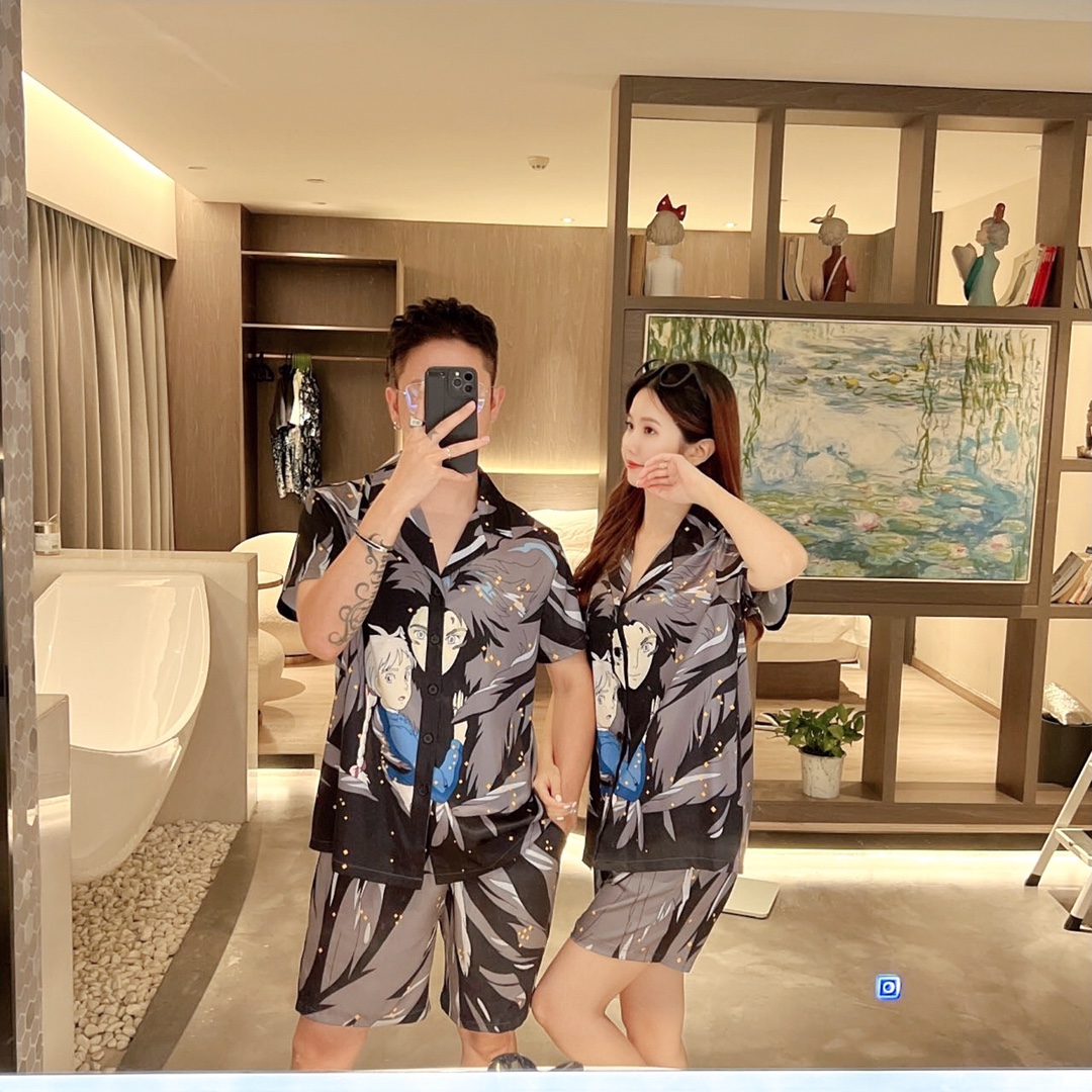 🅿️170 2024 LOEWE罗意威 家居服 高定韩国丝面料亲肤轻柔舒适 情侣款 M～XXXL