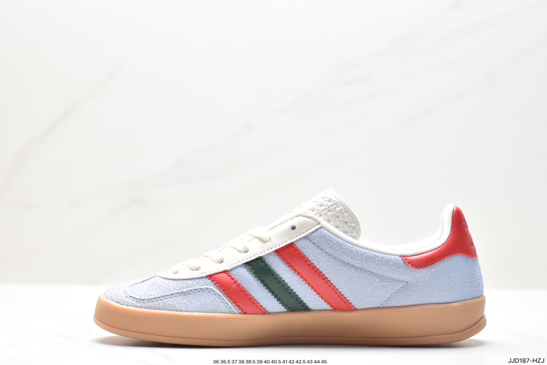 Adidas Originals Gazelle Indoor Trefoil Retro Anti-slip Wear-resistant Low-top Sneakers HQ8717