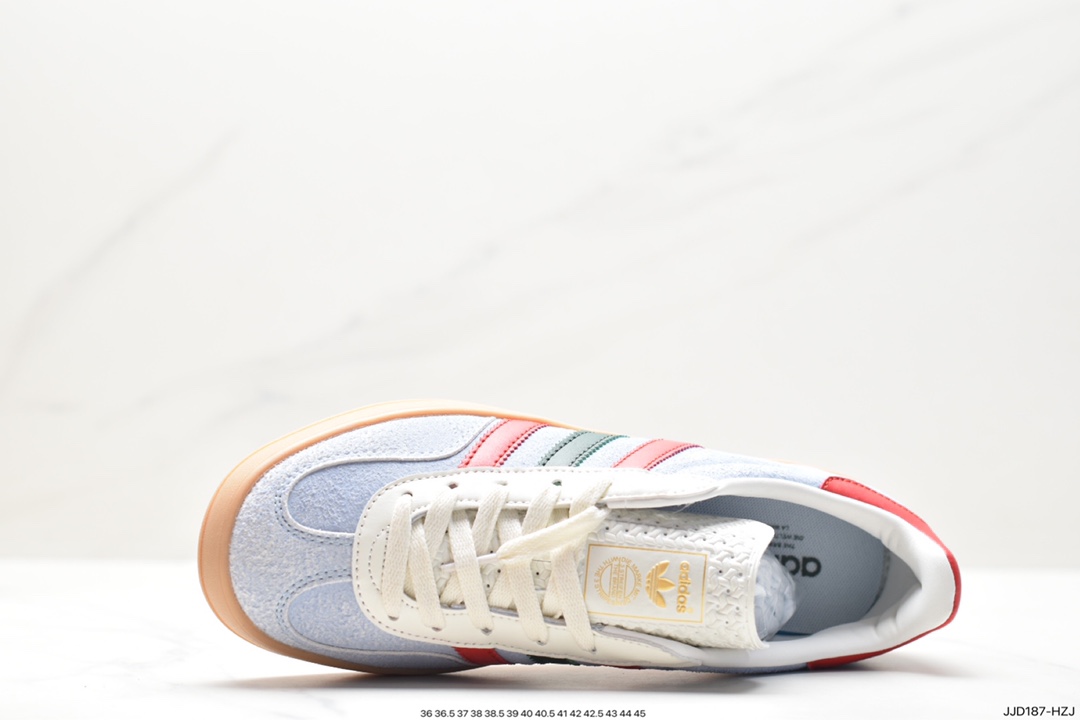 Adidas Originals Gazelle Indoor Trefoil Retro Anti-slip Wear-resistant Low-top Sneakers HQ8717