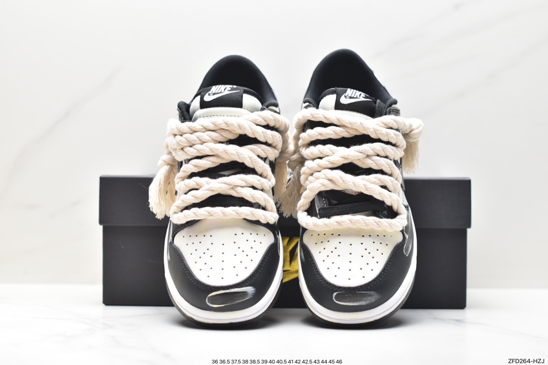 Nike SB Dunk Low ”White/Black” Dunk series low-top casual sports skateboard shoes DD1391-100