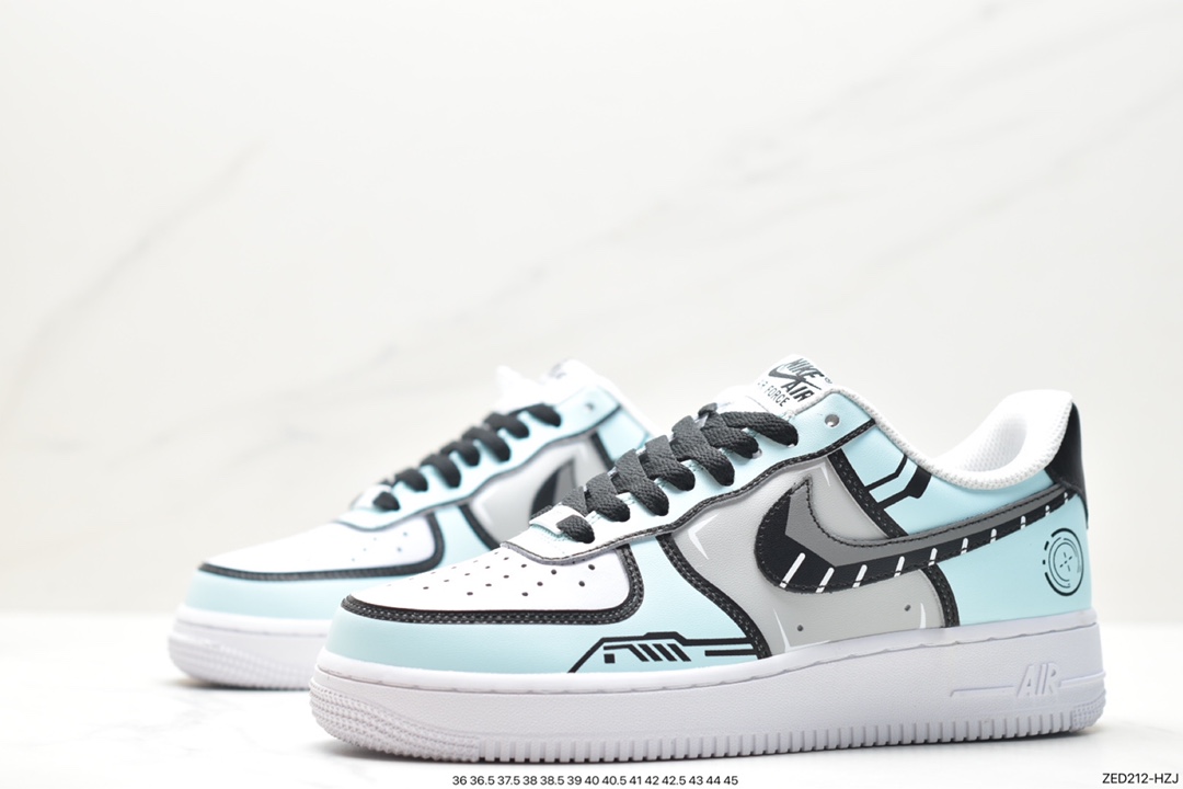 Official hot-selling customized two-dimensional theme Nike Air Force 1 Low'07 Black Diamond NY7569-123