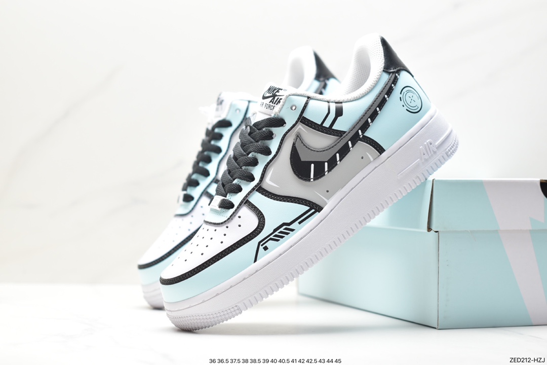 Official hot-selling customized two-dimensional theme Nike Air Force 1 Low'07 Black Diamond NY7569-123