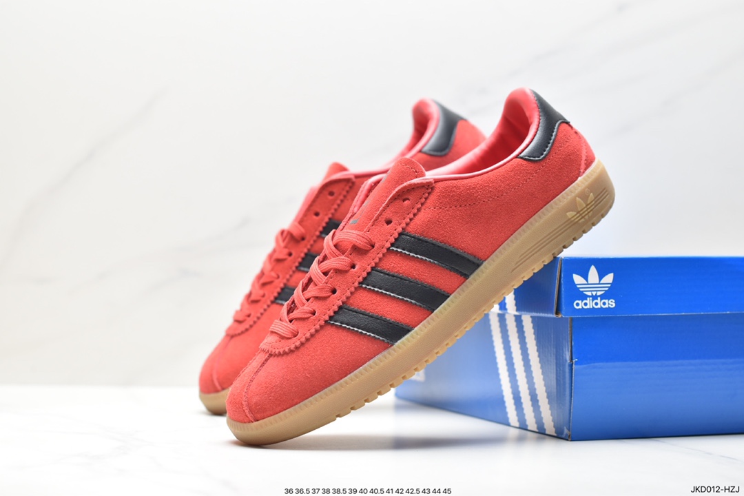 Adidas Originals Bermuda suede non-slip wear-resistant lightweight low-top sneakers AQ1047