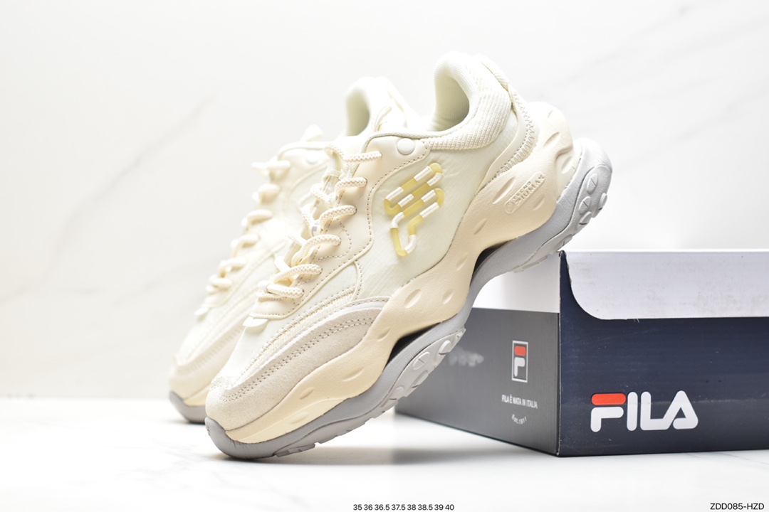 230 Fila Fusion Bianco 2 斐乐潮牌减震防滑耐磨休闲厚底老爹鞋 T12W311103ALA