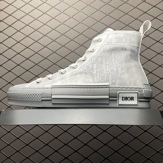 Dior Shoes Sneakers Sheepskin Oblique High Tops
