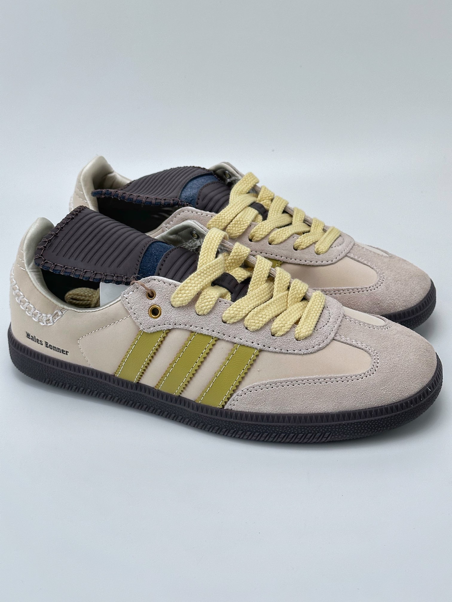 AD Originals Samba x Wales Bonner white and brown joint retro low-top casual sports jogging shoes ID0217