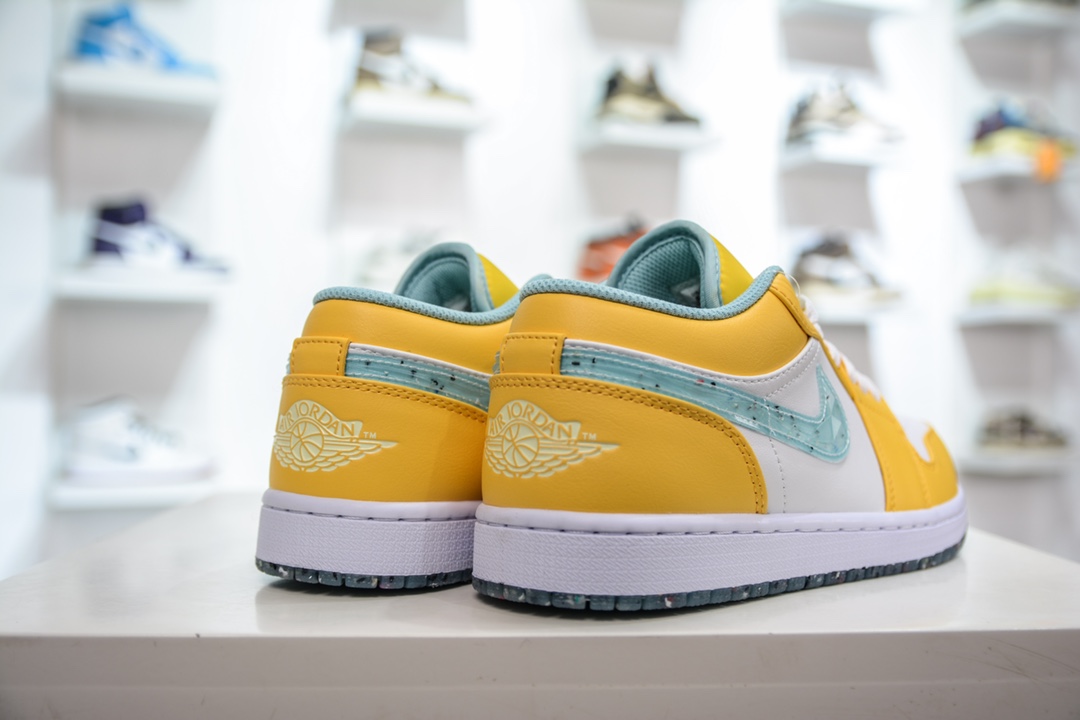 Air Jordan 1 Low yellow and white jelly hook AJ1 Joe 1 low-top casual sneakers DX4375-800