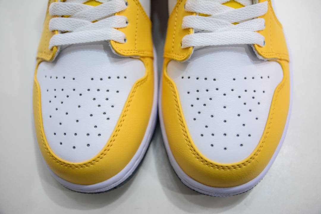 Air Jordan 1 Low yellow and white jelly hook AJ1 Joe 1 low-top casual sneakers DX4375-800