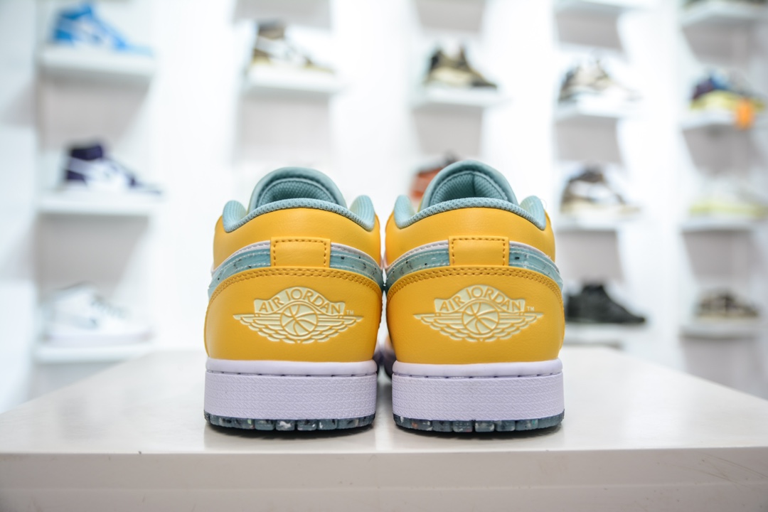 Air Jordan 1 Low yellow and white jelly hook AJ1 Joe 1 low-top casual sneakers DX4375-800