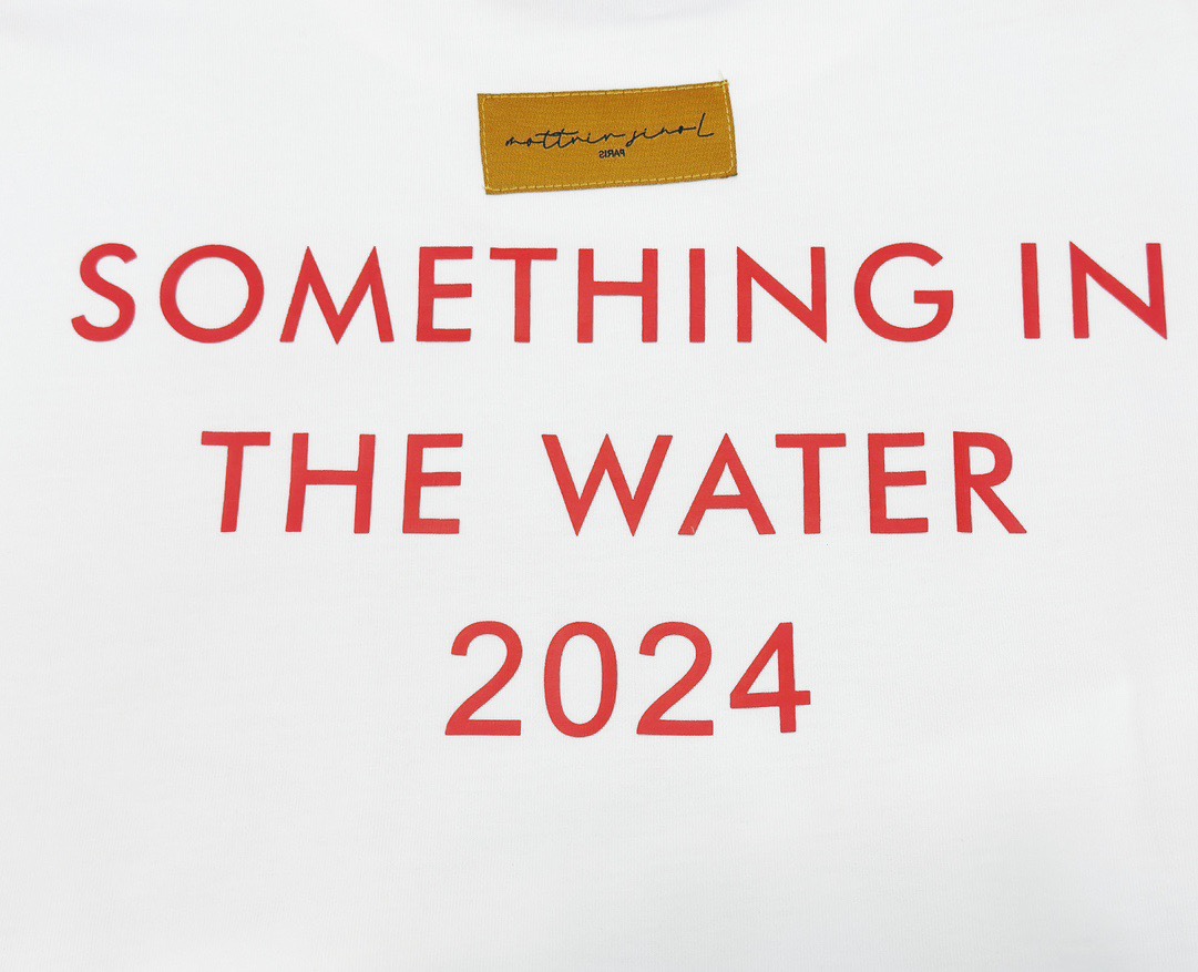 Louis vuitton/路易威登 菲董联名音乐节主题限定字母短袖T恤 白色