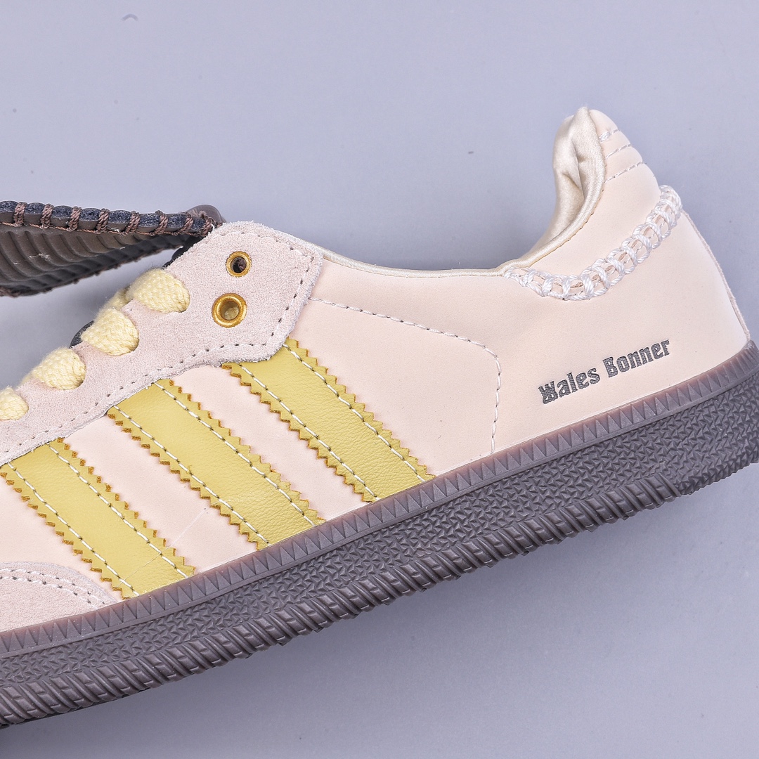 AD Originals Samba x Wales Bonner long tongue white and brown joint retro low-top casual sports jogging shoes ID0217