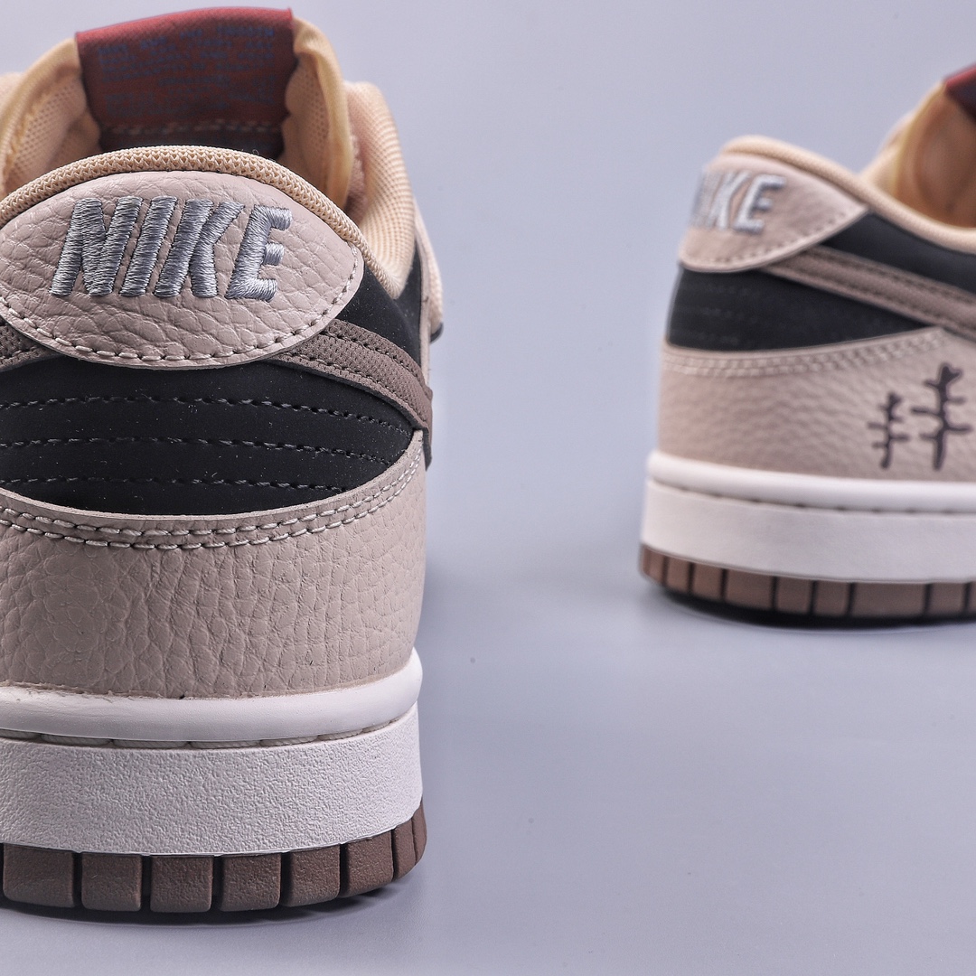 YC Nk SB Dunk Low ”Mars Stone” Mocha Brown SB Dunk Broken Backboard Strap Fashion Casual Shoes DR9704-200