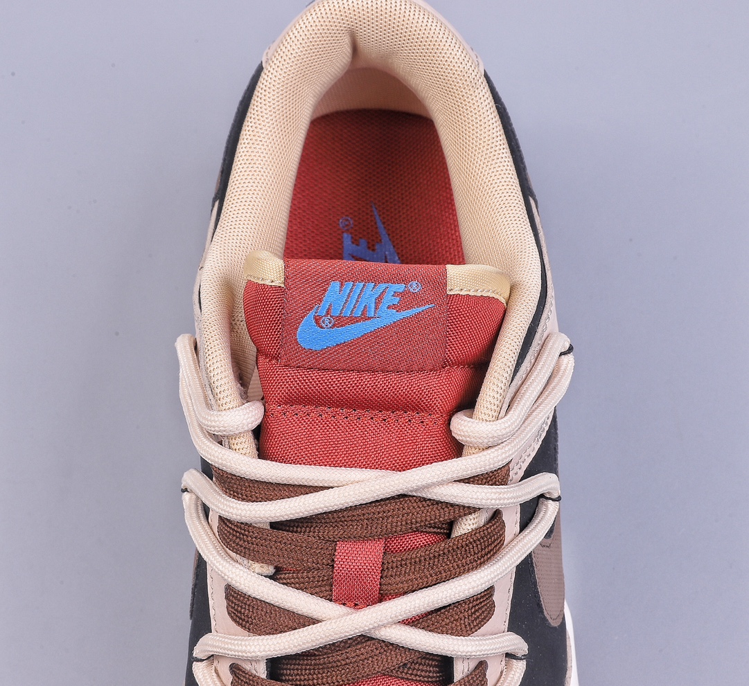 YC Nk SB Dunk Low ”Mars Stone” Mocha Brown SB Dunk Broken Backboard Strap Fashion Casual Shoes DR9704-200