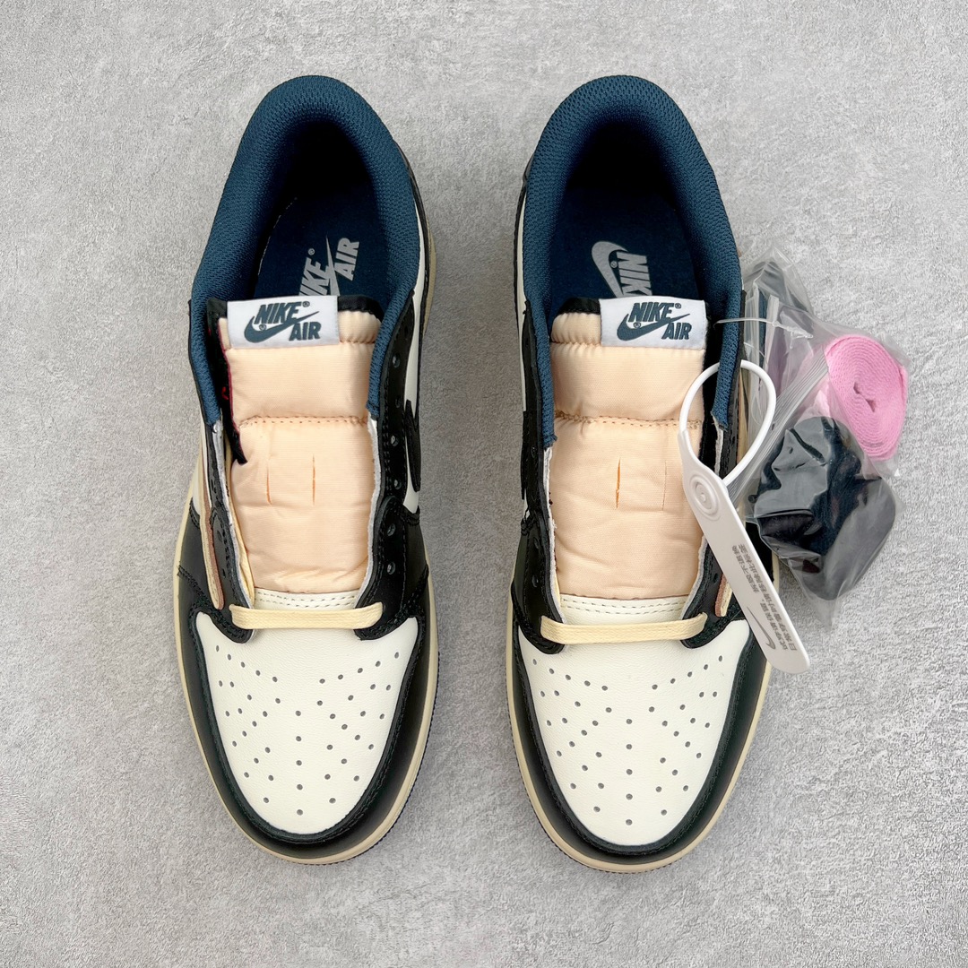 图片[2]-＃KZ神版莞产 Travis Scott x Fragment x Air Jordan AJ1 Low OG SP 三方联名闪电倒钩海军蓝低帮 DM7866-400 全系列配色 外贸特供批次 新配色不断更新开发 市场中端王者 全套原纸板楦头开发 确保原汁原味 完美呈现一代版型 一比一鞋头弧度高度鞋身弧度 此版本只针对中端市场 细节品控鞋型随意秒杀市面同价位 鞋型完美 不臃肿别扭 头层皮料加持 用料绝不含糊 进口玻璃冲刀皮料裁剪零毛边 电脑针车工艺 超高鞋面清洁度 最高QC检验标准 控制溢胶瑕疵 原盒原配 飞翼3D高频深度立体 工艺方面大到整体鞋型 漏斗收腰 底线拉帮 LOGO立体程度 小到针眼排布 载片对称 冲孔效果 鞋标规范 鞋垫背胶等等 无一不是口碑收割 每双都是一个回头客 尺码：36 36.5 37.5 38 38.5 39 40 40.5 41 42 42.5 43 44 44.5 45 46 47.5-选品中心