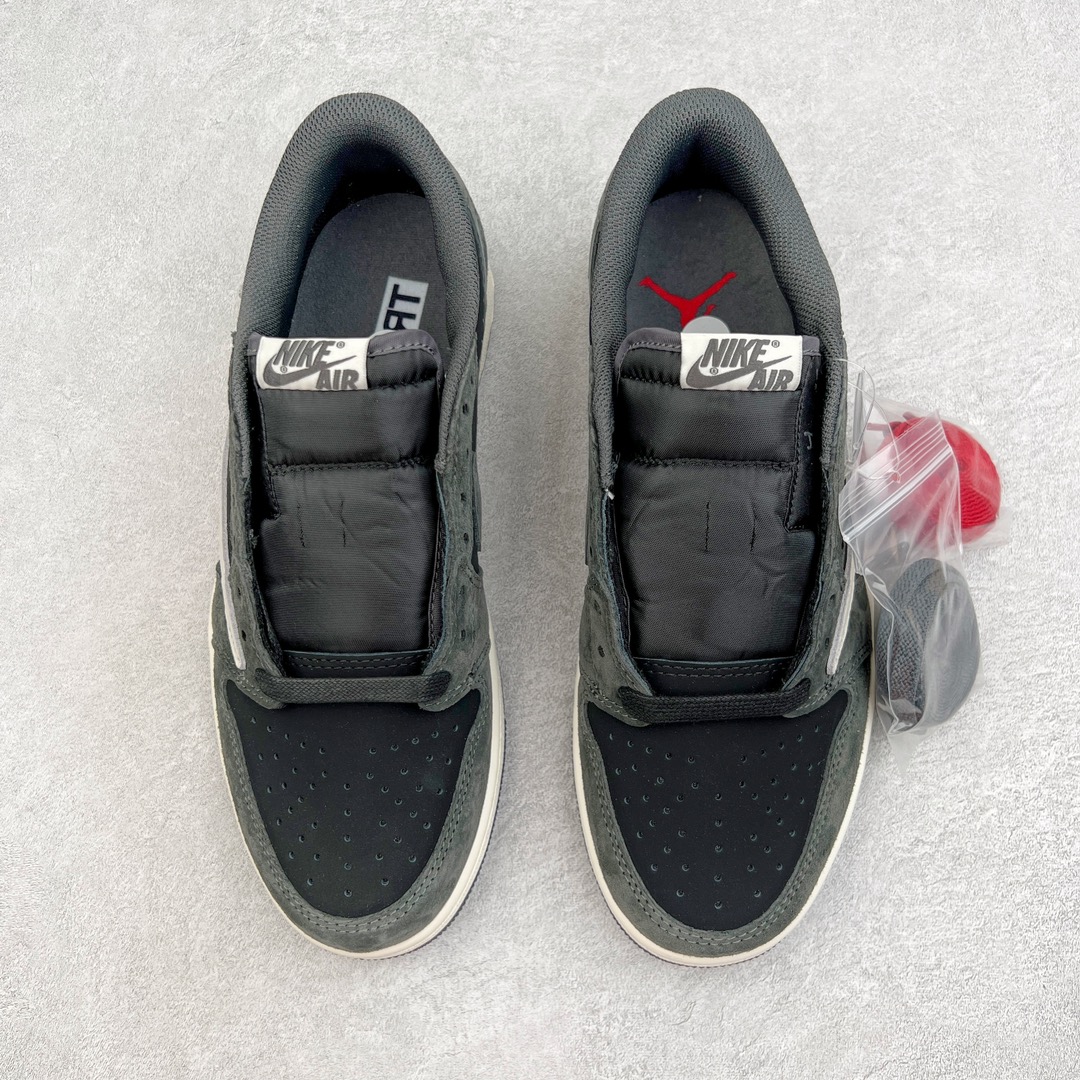 图片[2]-＃KZ神版莞产 Travis Scott x Air Jordan AJ1 Low OG SP TS联名深灰倒钩低帮 DM7866-001 全系列配色 外贸特供批次 新配色不断更新开发 市场中端王者 全套原纸板楦头开发 确保原汁原味 完美呈现一代版型 一比一鞋头弧度高度鞋身弧度 此版本只针对中端市场 细节品控鞋型随意秒杀市面同价位 鞋型完美 不臃肿别扭 头层皮料加持 用料绝不含糊 进口玻璃冲刀皮料裁剪零毛边 电脑针车工艺 超高鞋面清洁度 最高QC检验标准 控制溢胶瑕疵 原盒原配 飞翼3D高频深度立体 工艺方面大到整体鞋型 漏斗收腰 底线拉帮 LOGO立体程度 小到针眼排布 载片对称 冲孔效果 鞋标规范 鞋垫背胶等等 无一不是口碑收割 每双都是一个回头客 尺码：36 36.5 37.5 38 38.5 39 40 40.5 41 42 42.5 43 44 44.5 45 46 47.5-选品中心