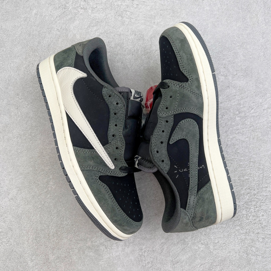 图片[3]-＃KZ神版莞产 Travis Scott x Air Jordan AJ1 Low OG SP TS联名深灰倒钩低帮 DM7866-001 全系列配色 外贸特供批次 新配色不断更新开发 市场中端王者 全套原纸板楦头开发 确保原汁原味 完美呈现一代版型 一比一鞋头弧度高度鞋身弧度 此版本只针对中端市场 细节品控鞋型随意秒杀市面同价位 鞋型完美 不臃肿别扭 头层皮料加持 用料绝不含糊 进口玻璃冲刀皮料裁剪零毛边 电脑针车工艺 超高鞋面清洁度 最高QC检验标准 控制溢胶瑕疵 原盒原配 飞翼3D高频深度立体 工艺方面大到整体鞋型 漏斗收腰 底线拉帮 LOGO立体程度 小到针眼排布 载片对称 冲孔效果 鞋标规范 鞋垫背胶等等 无一不是口碑收割 每双都是一个回头客 尺码：36 36.5 37.5 38 38.5 39 40 40.5 41 42 42.5 43 44 44.5 45 46 47.5-选品中心