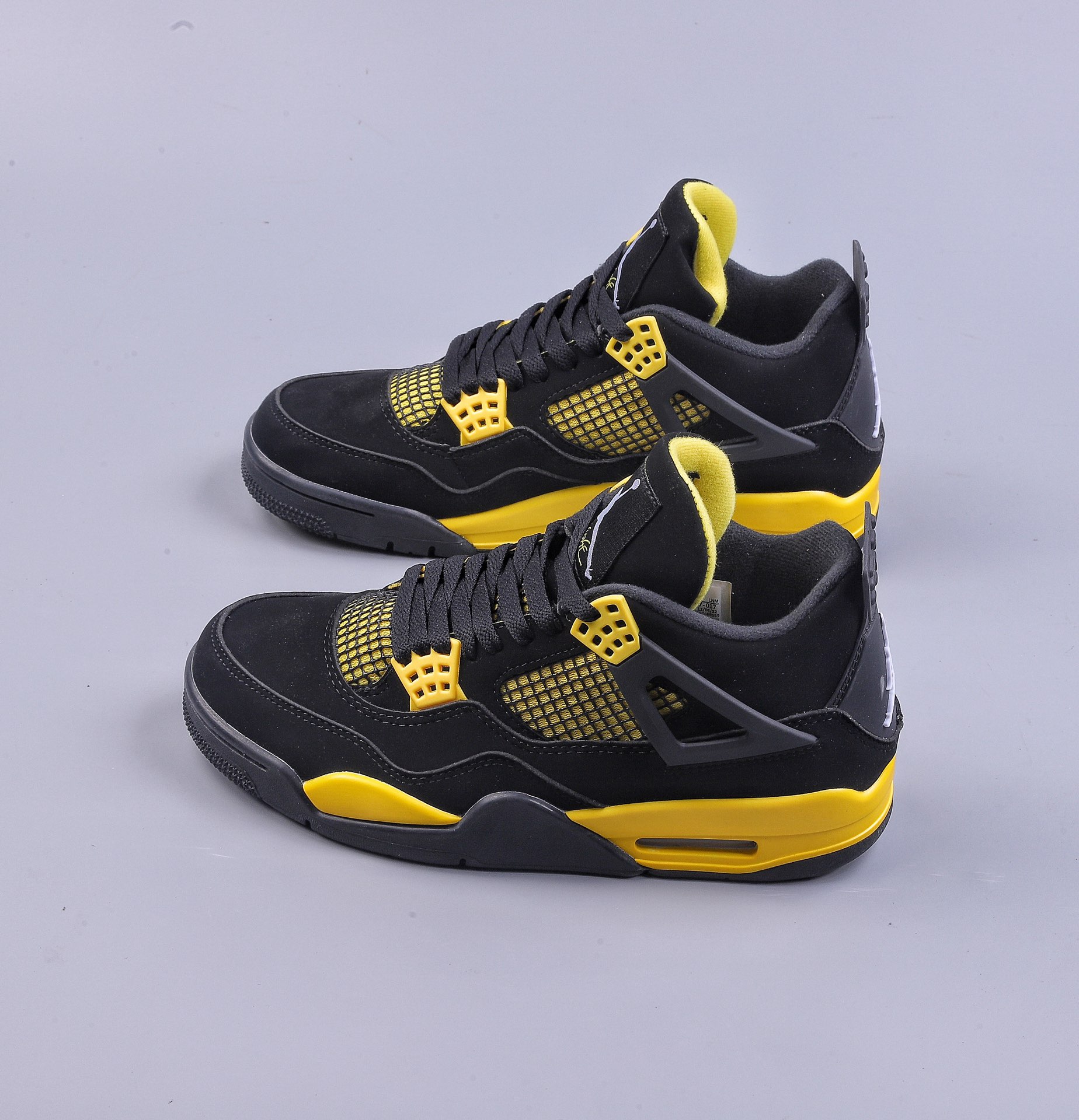 Air Jordan AJ4 Retro Black and Yellow Thunder God DH6927-017