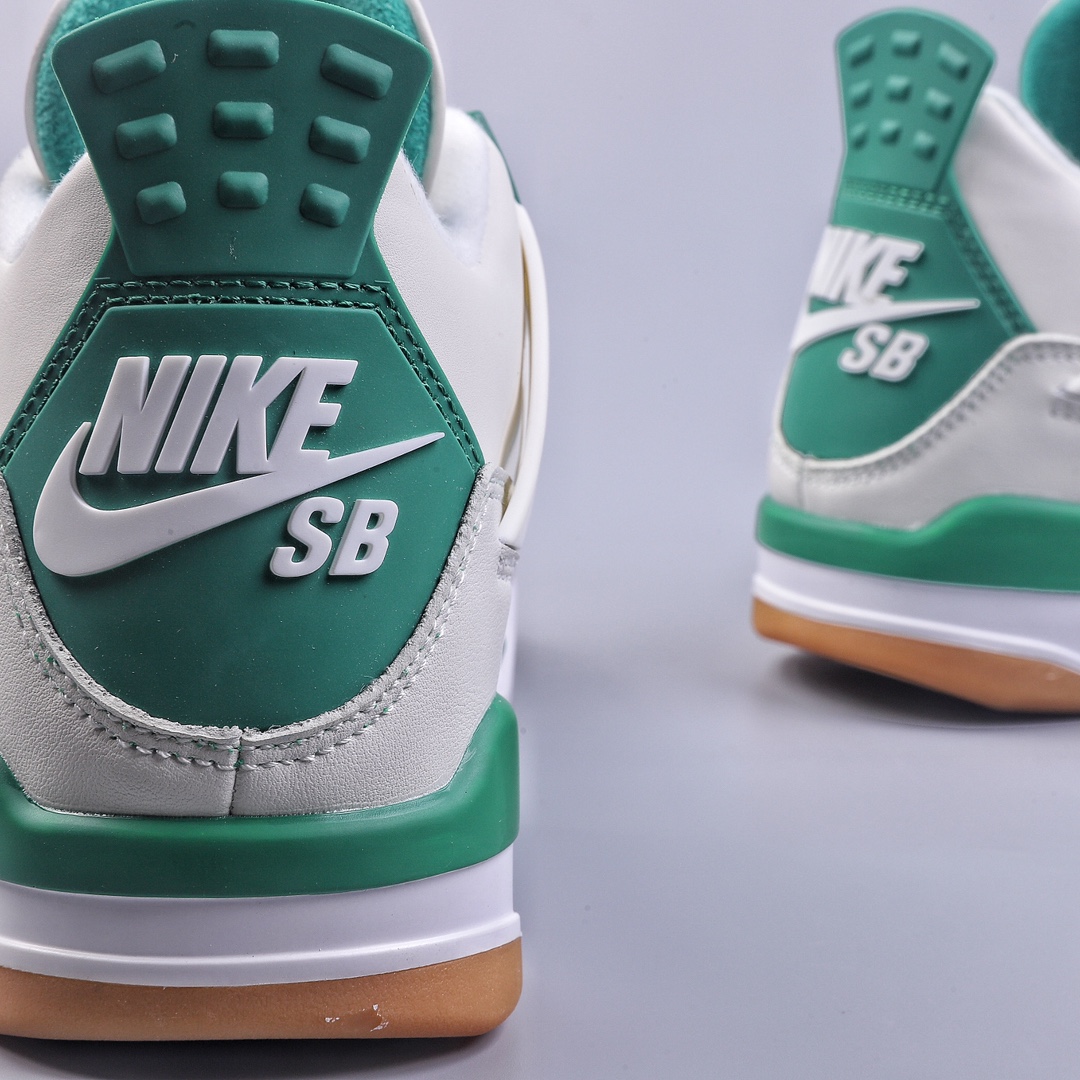 Nk SB x Air Jordan 4 ”Pine Green” AJ4 Joe 4 joint white green DR5415-103