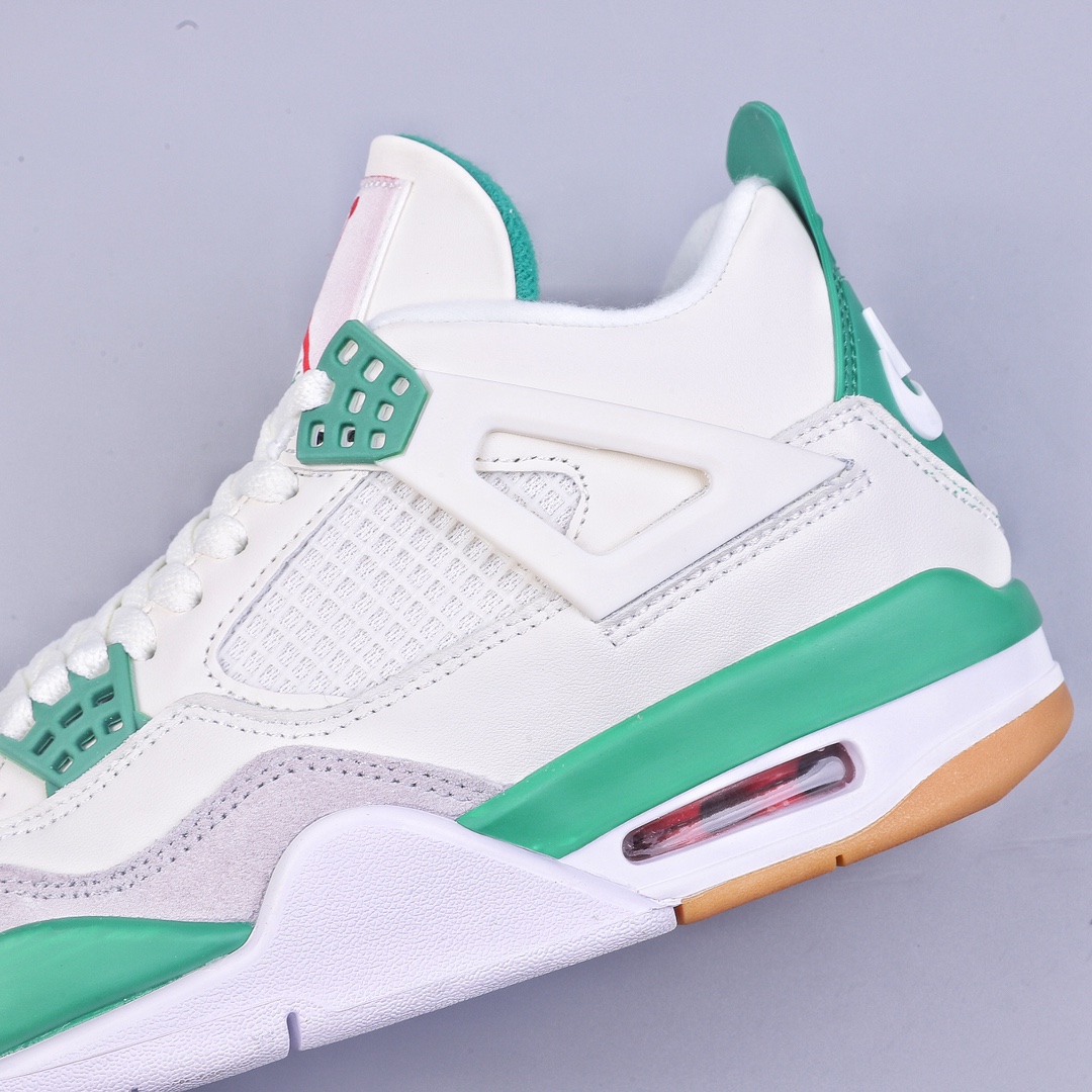 Nk SB x Air Jordan 4 ”Pine Green” AJ4 Joe 4 joint white green DR5415-103