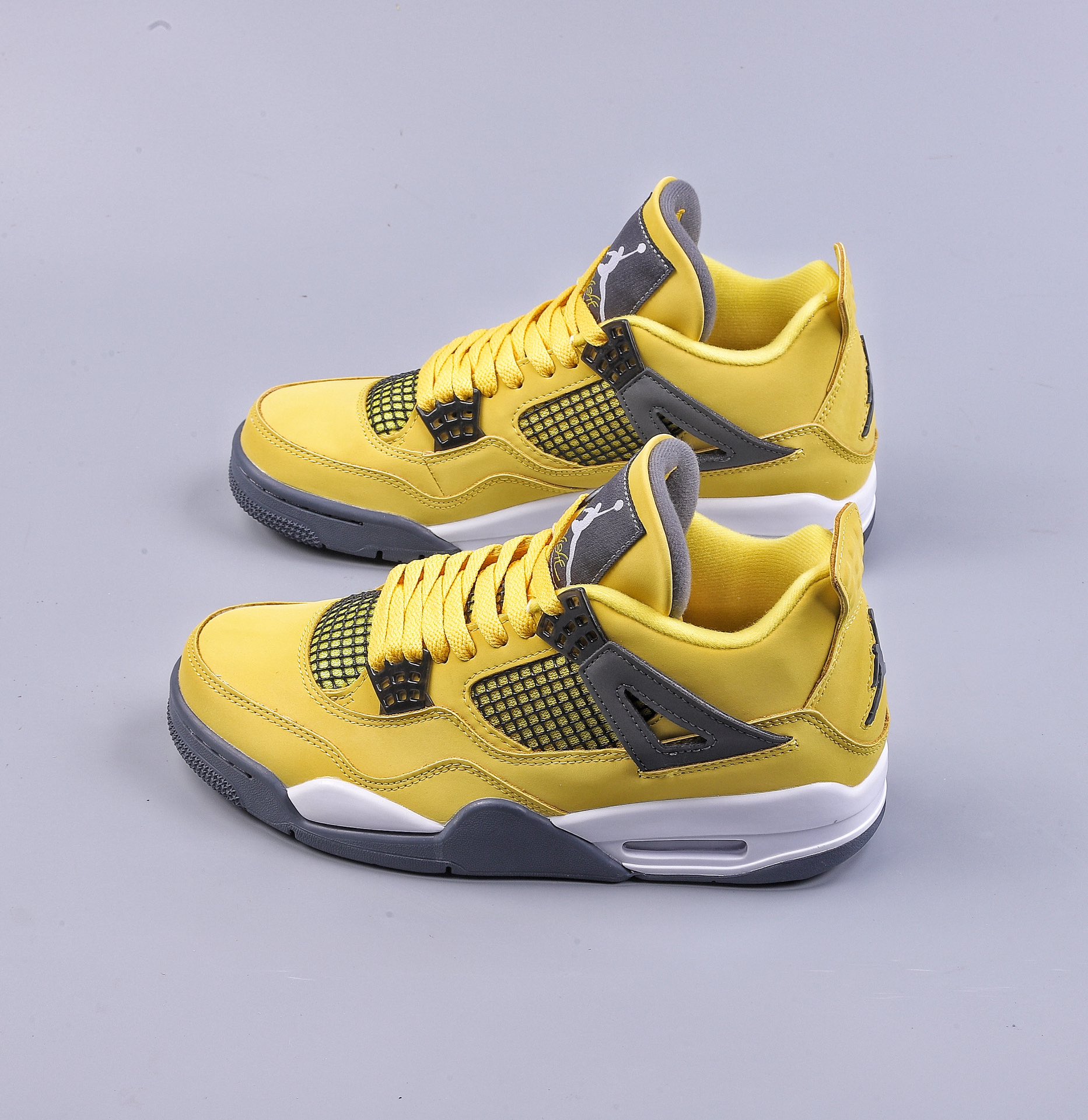 Air Jordan 4 Retro Jordan 4th Generation ”Lightning” replica white and yellow Dianmu CT8527-700