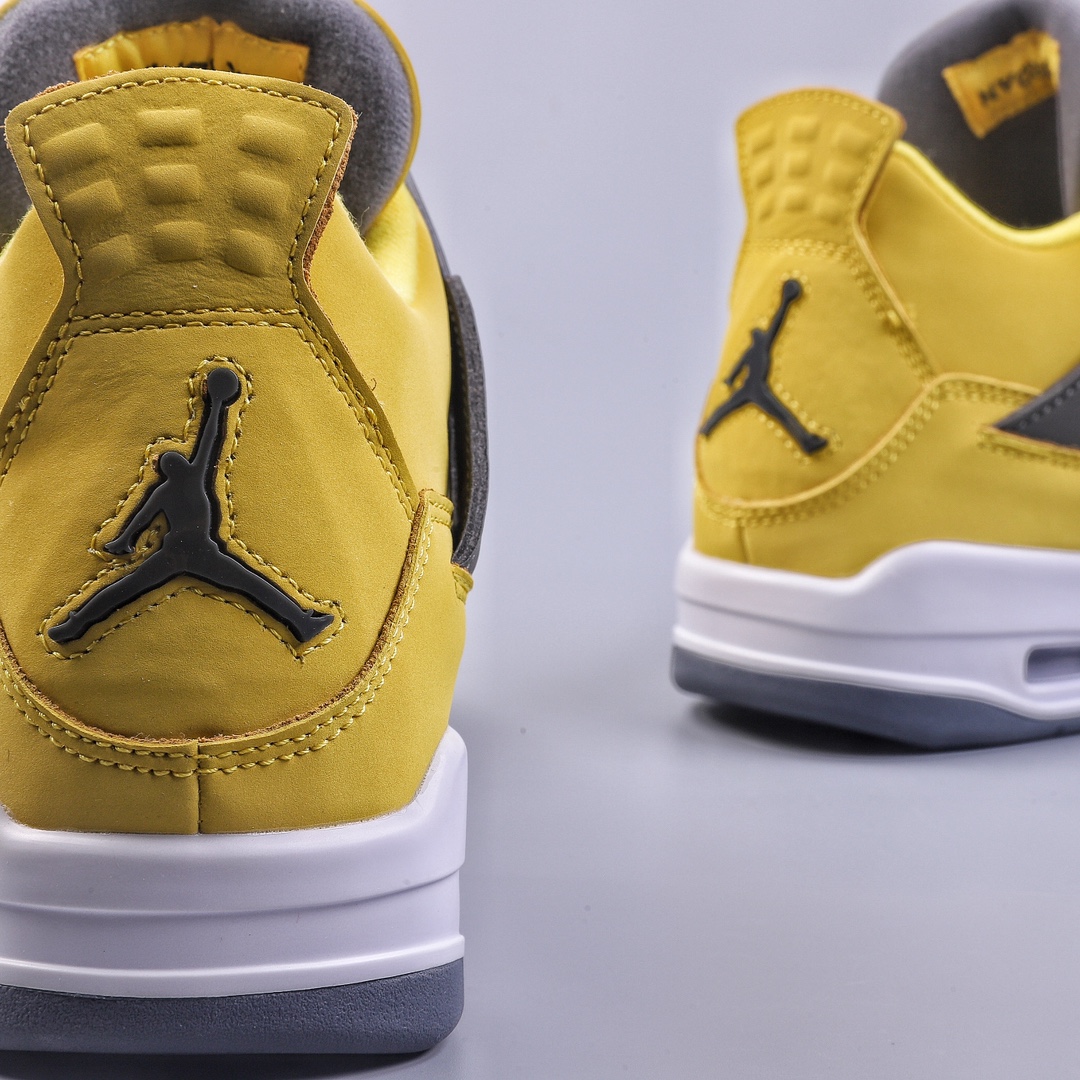 Air Jordan 4 Retro Jordan 4th Generation ”Lightning” replica white and yellow Dianmu CT8527-700