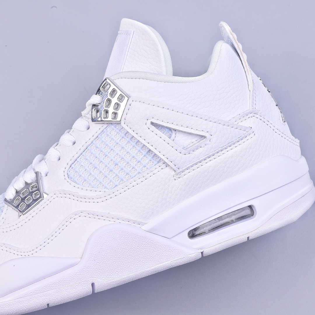 Jordan Air Jordan 4 retro pure money silver buckle pure white 308497-100