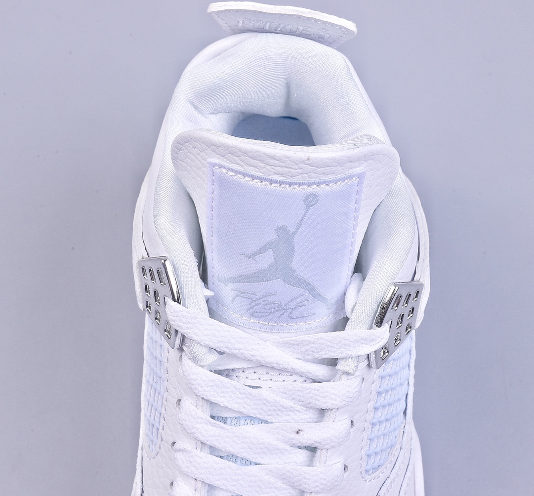 Jordan Air Jordan 4 retro pure money silver buckle pure white 308497-100