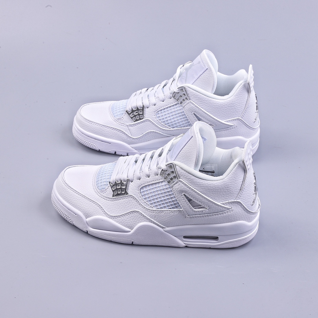 Jordan Air Jordan 4 retro pure money silver buckle pure white 308497-100