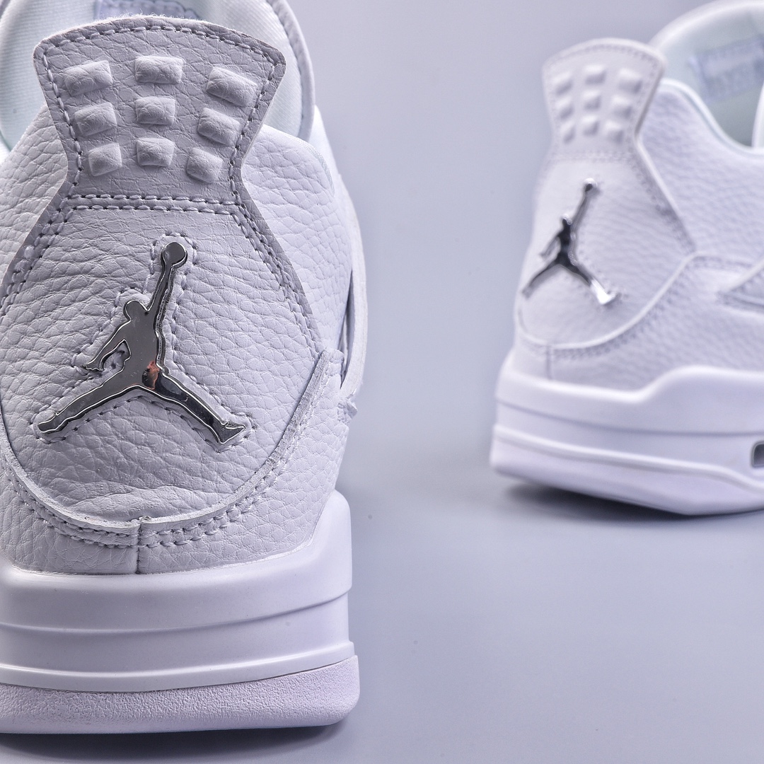 Jordan Air Jordan 4 retro pure money silver buckle pure white 308497-100