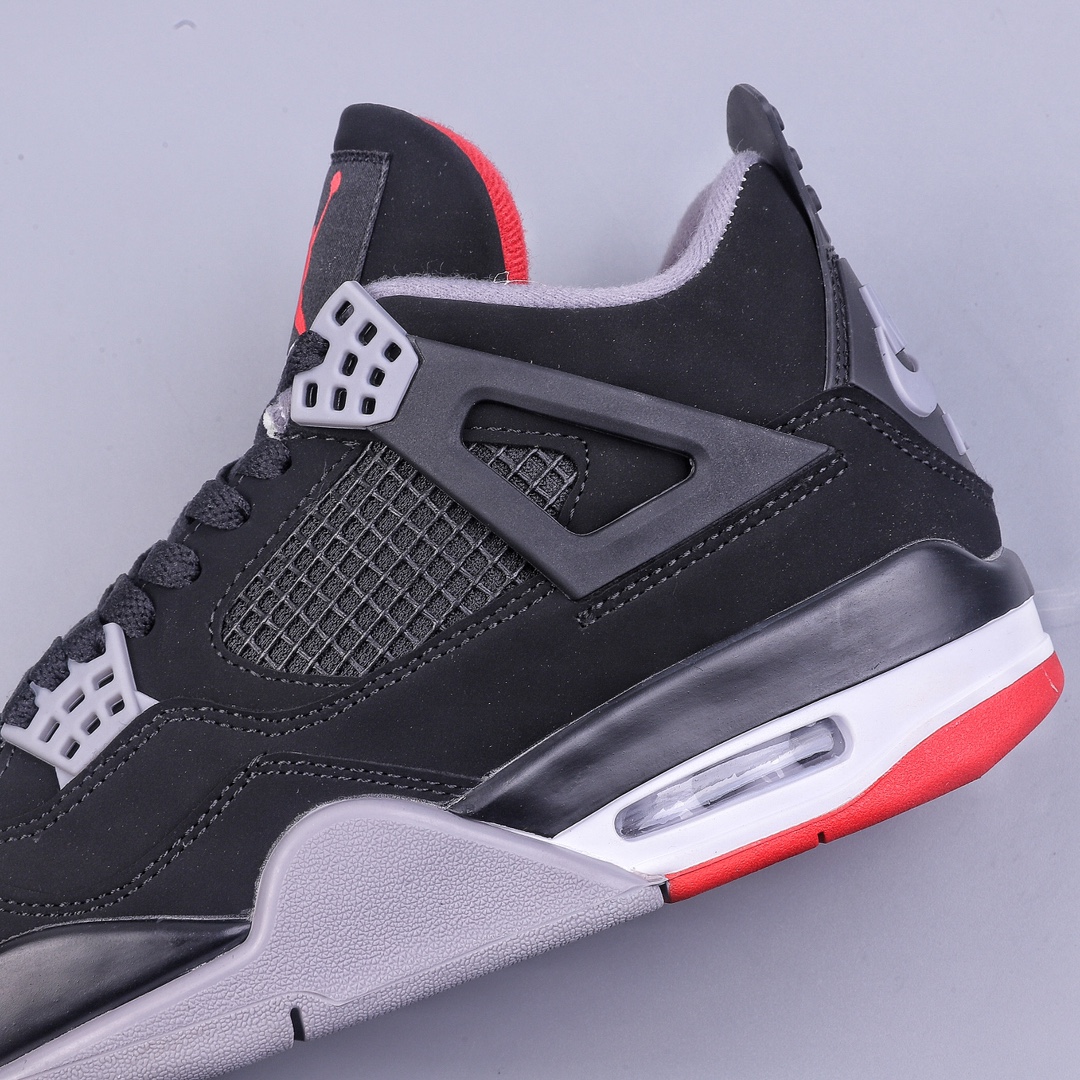 Air Jordan 4 Retro ”Bred” New Black and Red Remake 308497-060