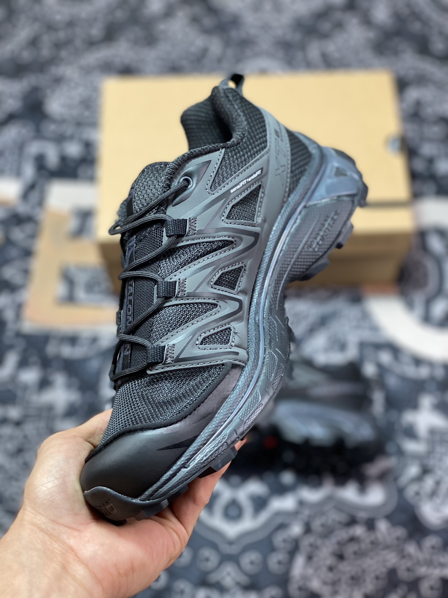 Salomon XT-6 ExpanseXT-6 Expanse series cross-country hiking leisure sports running shoes ”all black” 417413-24