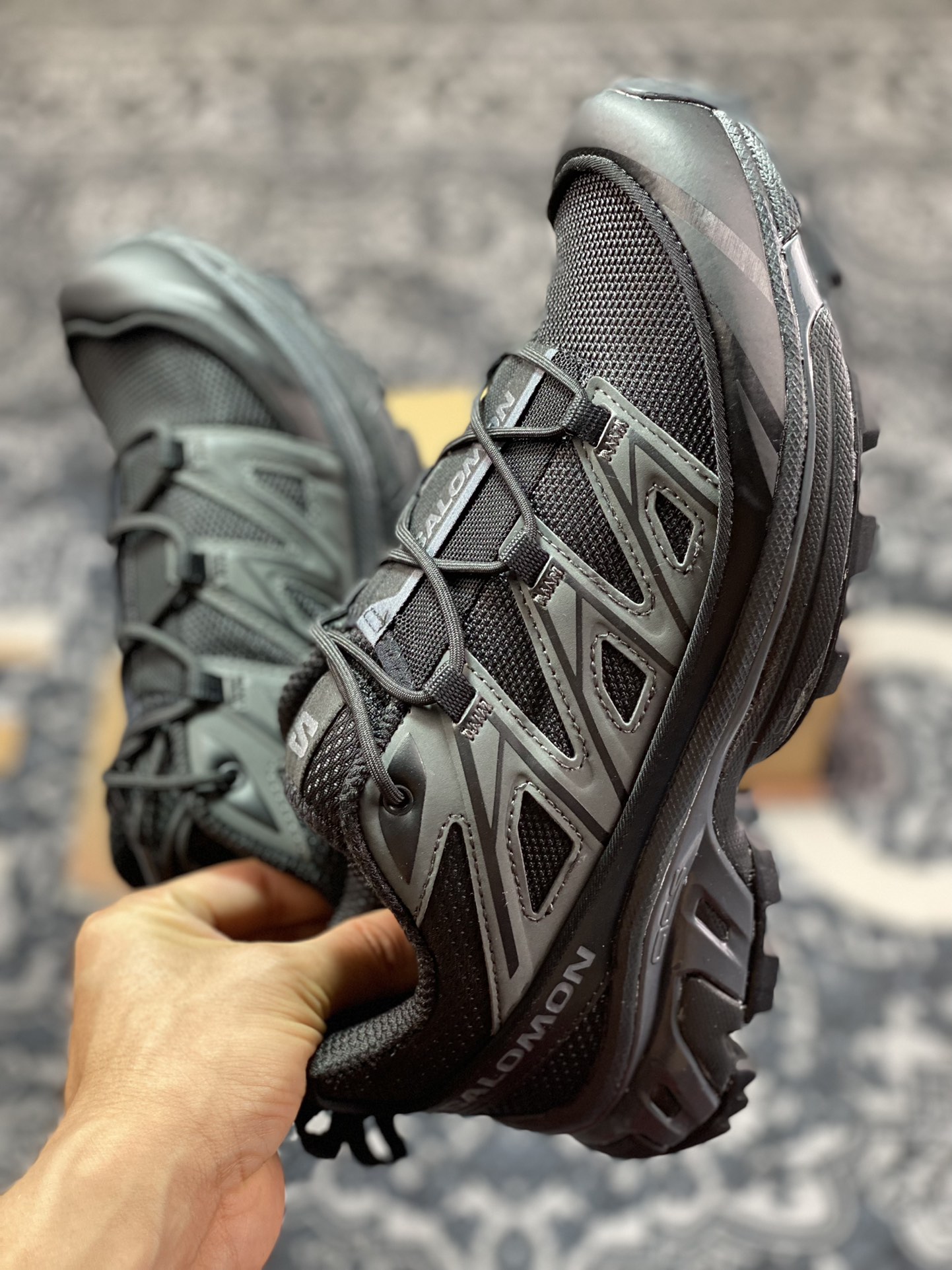 Salomon XT-6 ExpanseXT-6 Expanse series cross-country hiking leisure sports running shoes ”all black” 417413-24