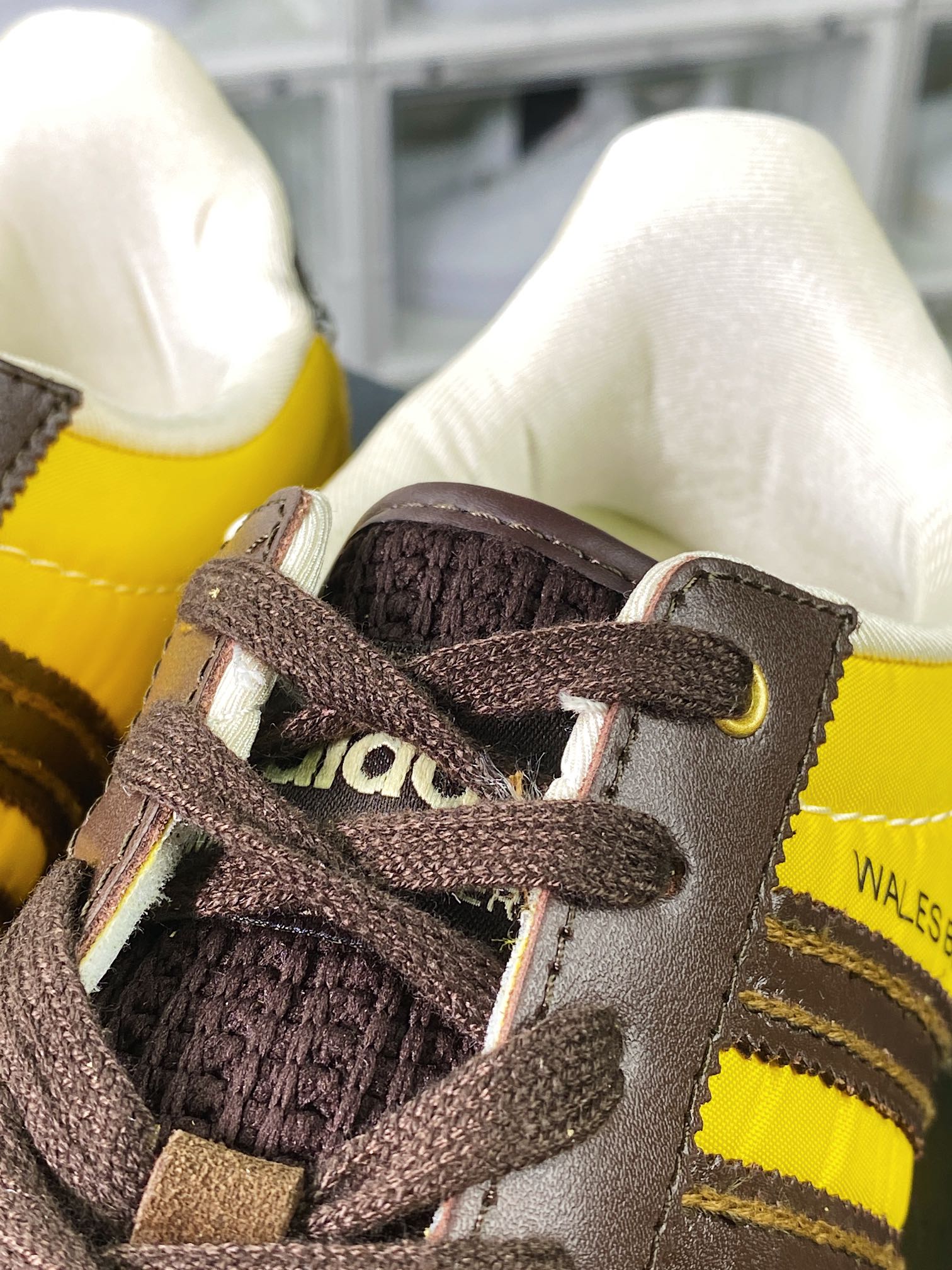 Wales Bonner x Adidas WB Japan Low ”Hazy Yellow” WB Japan jogging shoes ”Old Yellow Dark Brown” GY5752