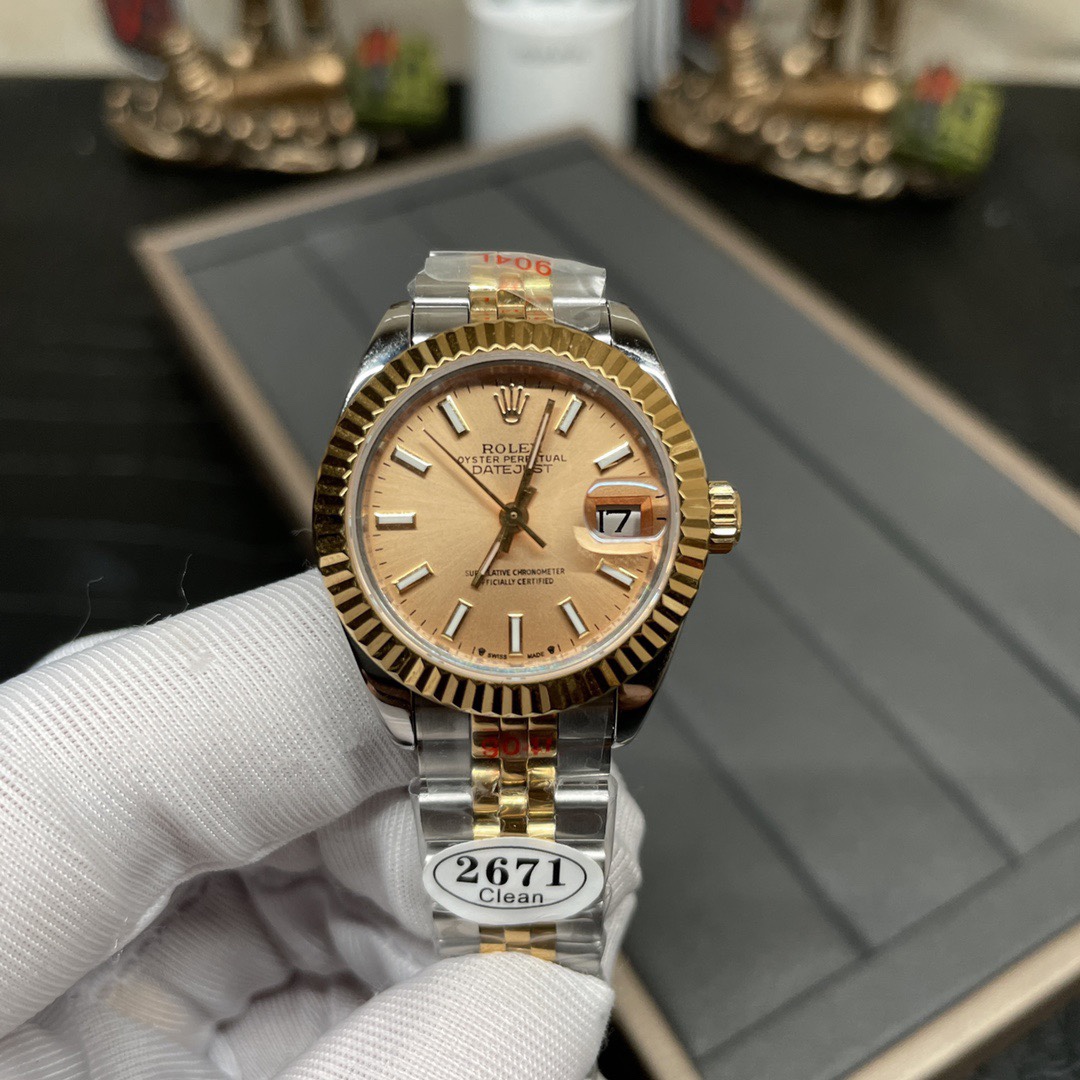 Rolex 女装 间金日志 28mm