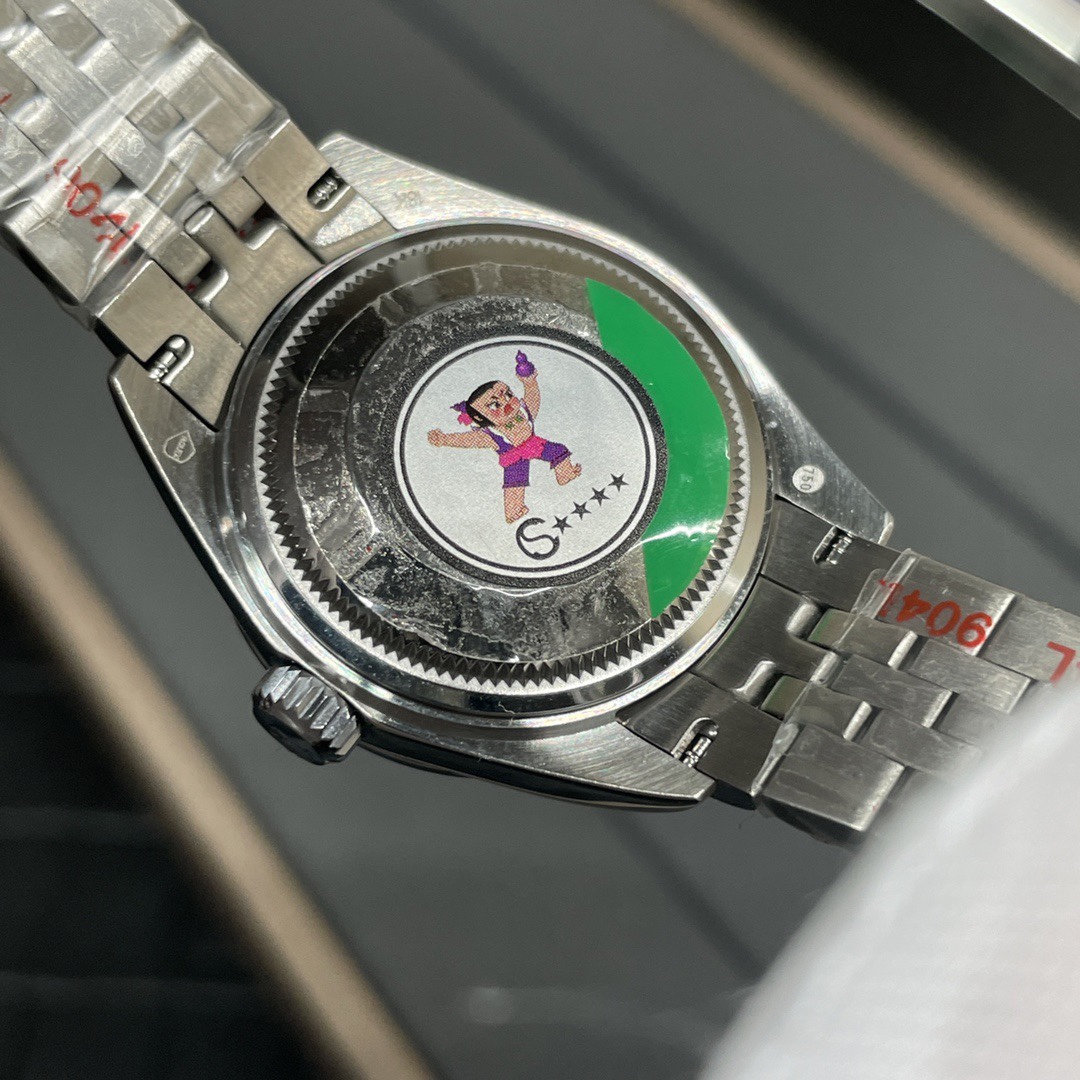 Rolex 女装 灰日志 钻钉 28mm